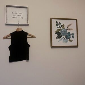 H & M Crop Top, Black, Size XS